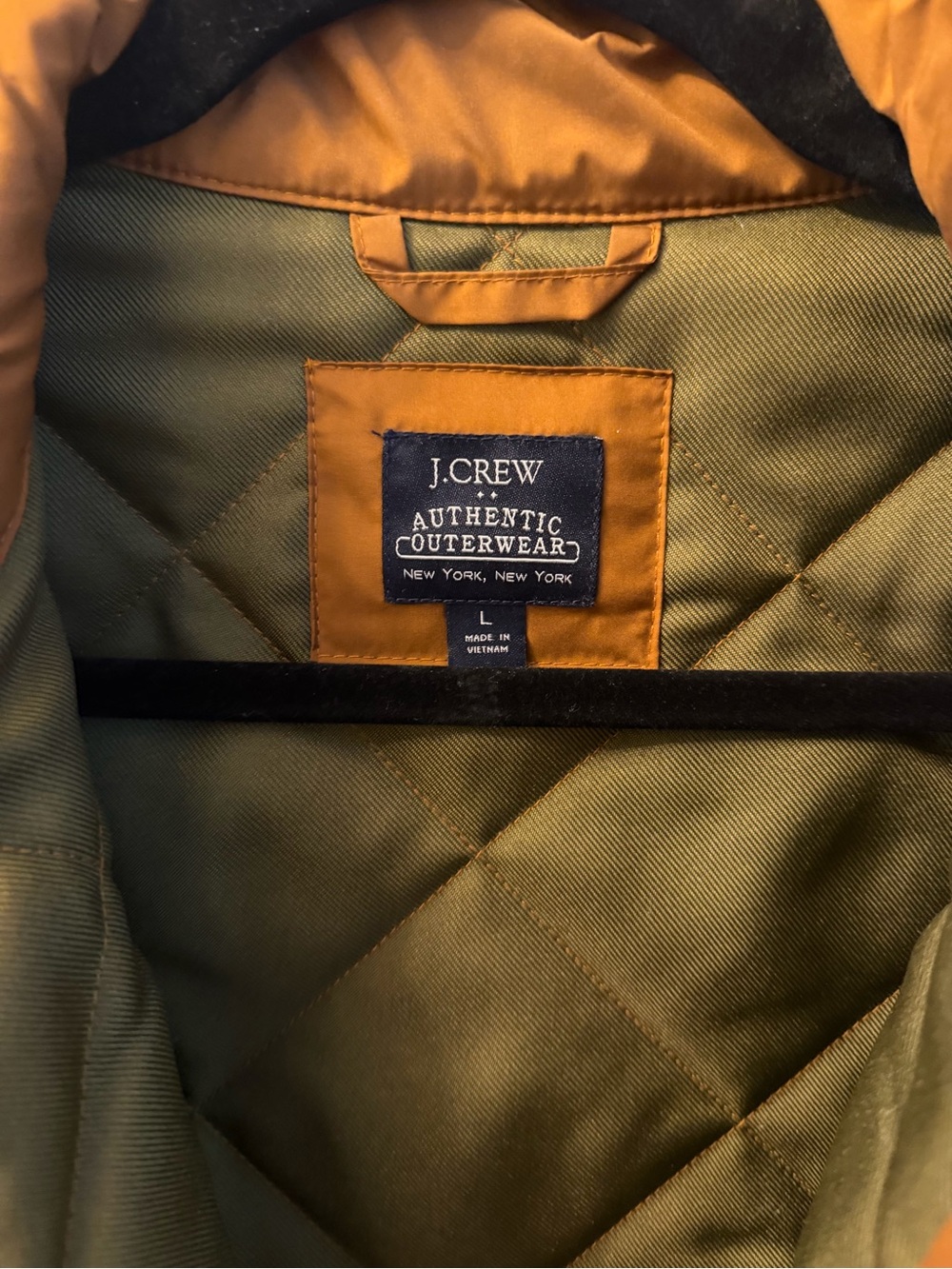 J. Crew Quilted Reversible Vest in Brown/Mustard - Picture 2 of 4